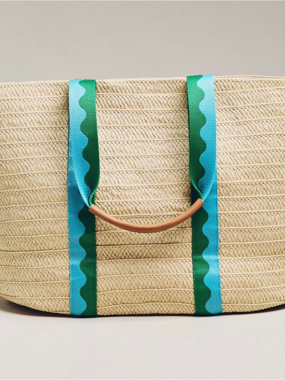 NWT Shiraleah Straw Tote Bag - Picture 2 of 5